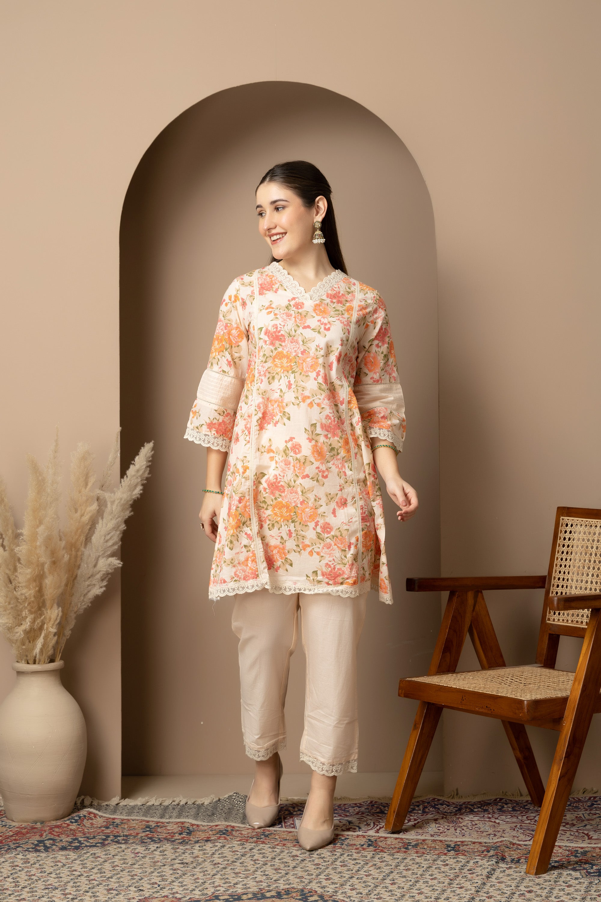 IVORY OFF WHITE/CREAM 2-PIECE KURTA SET’S