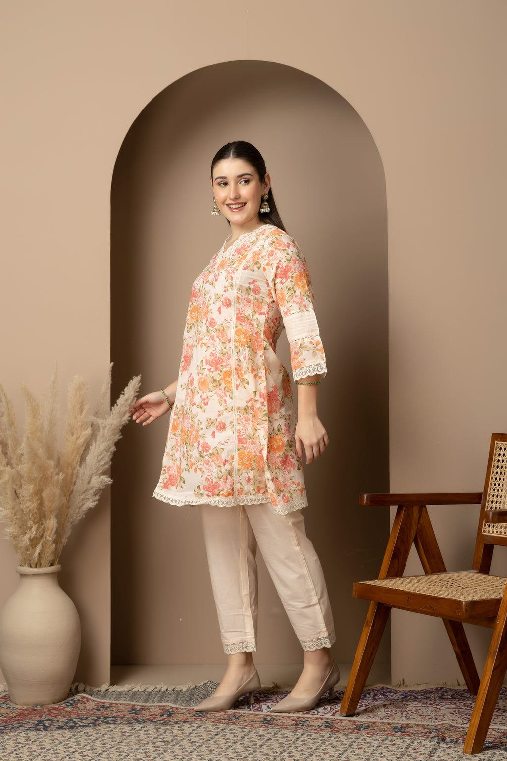 IVORY OFF WHITE/CREAM 2-PIECE KURTA SET’S