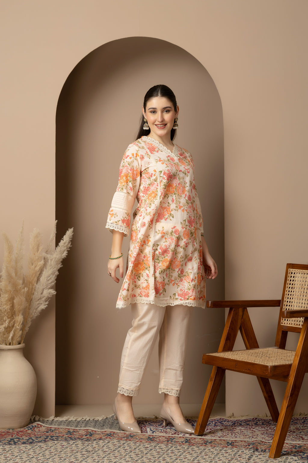 IVORY OFF WHITE/CREAM 2-PIECE KURTA SET’S