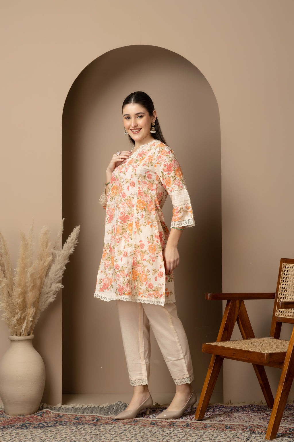 IVORY OFF WHITE/CREAM 2-PIECE KURTA SET’S