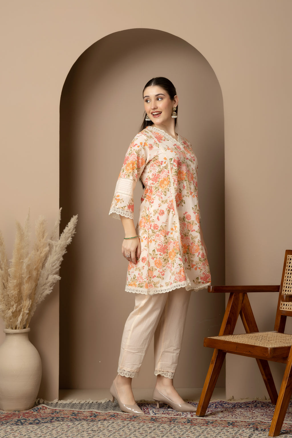 IVORY OFF WHITE/CREAM 2-PIECE KURTA SET’S