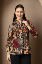 Women's Multicolor Floral Printed Shirt