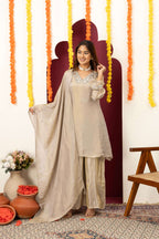 Champagne Mirror Work Suit Set
