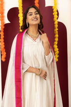 Ivory Pink Accent Suit Set