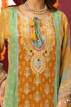 Mustard Heritage Printed Suit Set