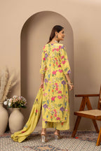 Lemon Floral Printed Suit Set