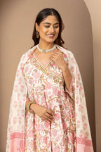 Blush Pink Floral Suit Set