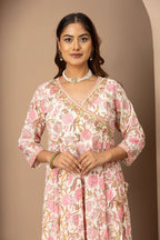 Blush Pink Floral Suit Set