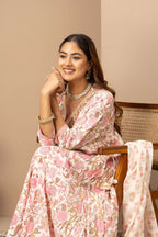 Blush Pink Floral Suit Set
