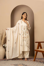Ivory Threadwork Suit Set