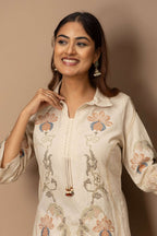 Ivory Threadwork Suit Set