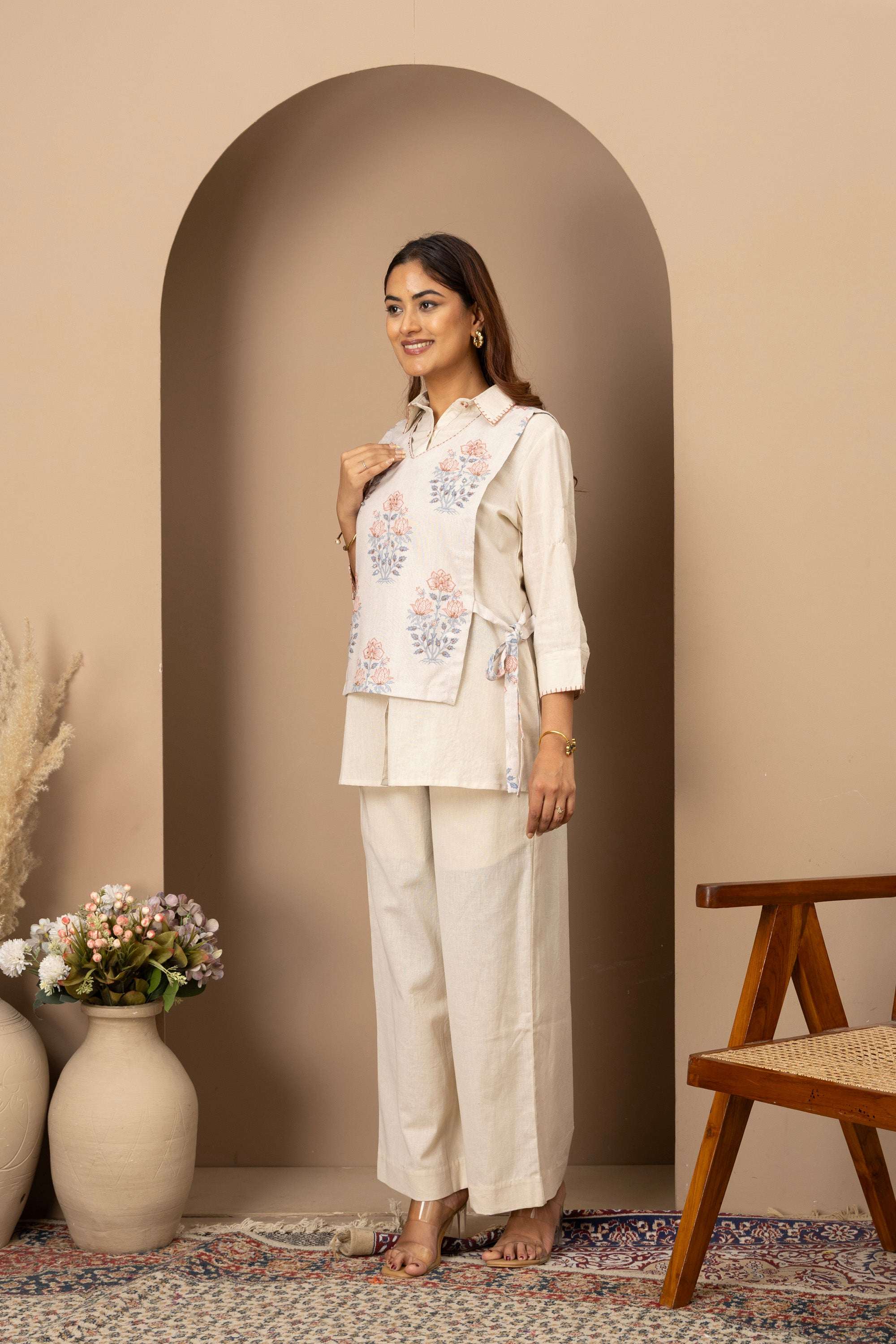 Ivory Floral Co-ord Set