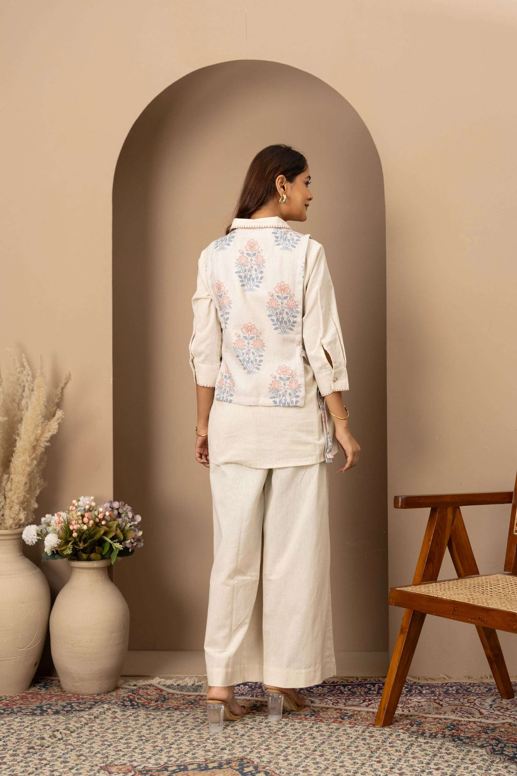 Ivory Floral Co-ord Set