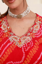 Rani embroidered Indo-Western sharara set for women with matching shrug9